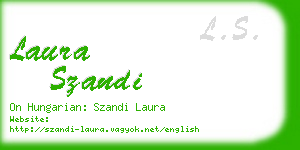 laura szandi business card